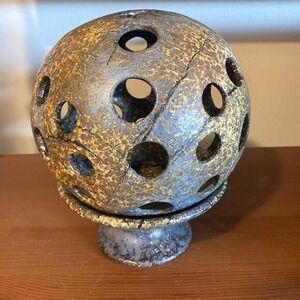 Vintage Ruscha Art Candle Globe Lantern Rare Unique Retro German‎ Ceramic